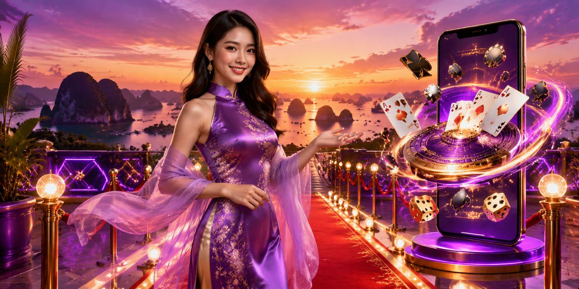 Khung cảnh Vịnh Hạ Long gắn liền với trải nghiệm chơi bài và giải trí trực tuyến truyền thống