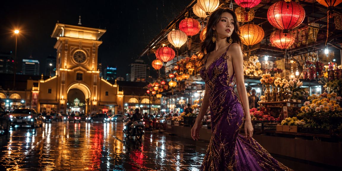 Người dùng TP.HCM tham gia game bắn cá và giải trí trực tuyến tại chợ đêm sôi động
